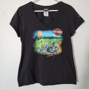 Harley-Davidson T-Shirt Scott Jacobs Limited Edition Graphics Women's Large